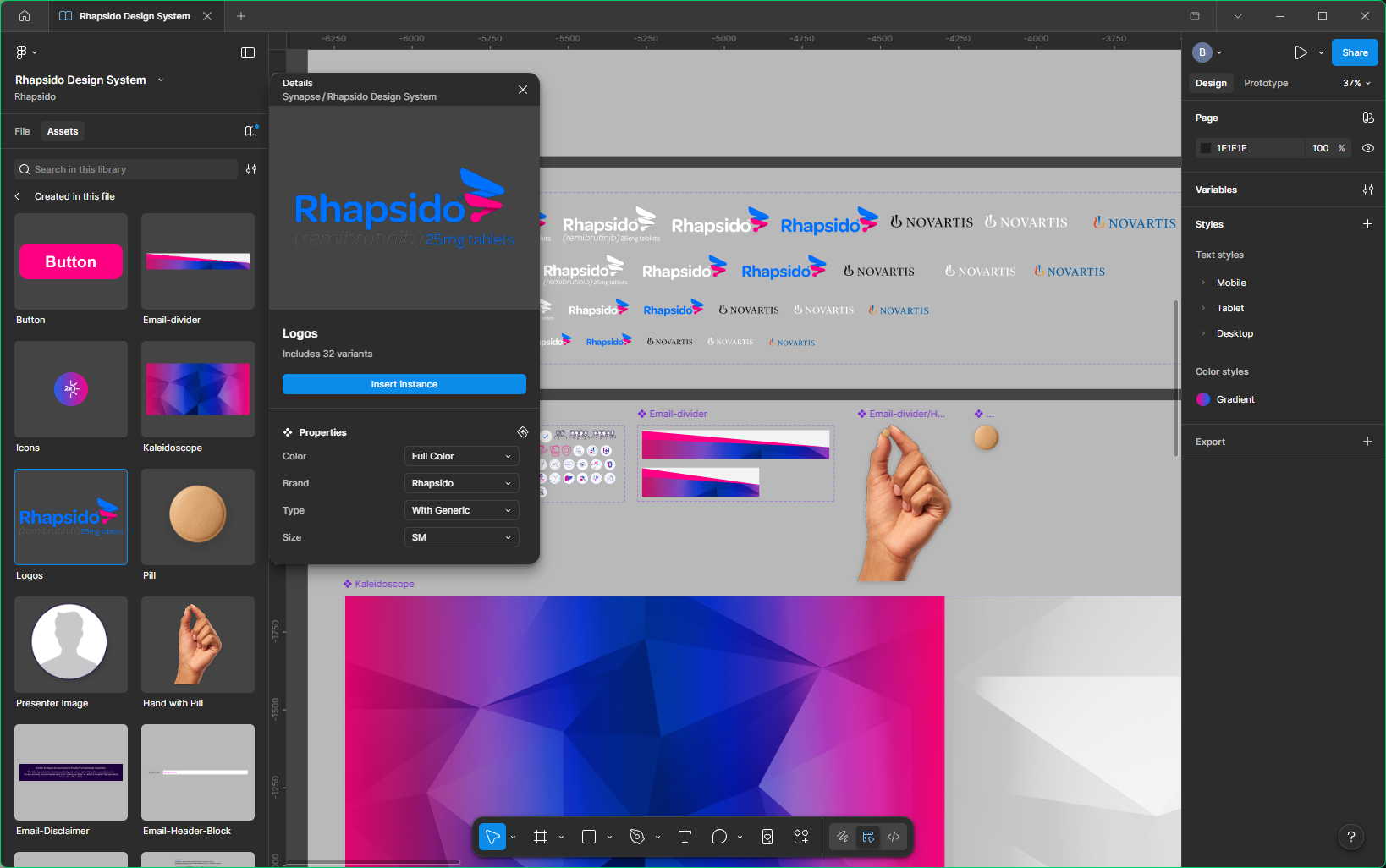 Rhapsido Design System Components
