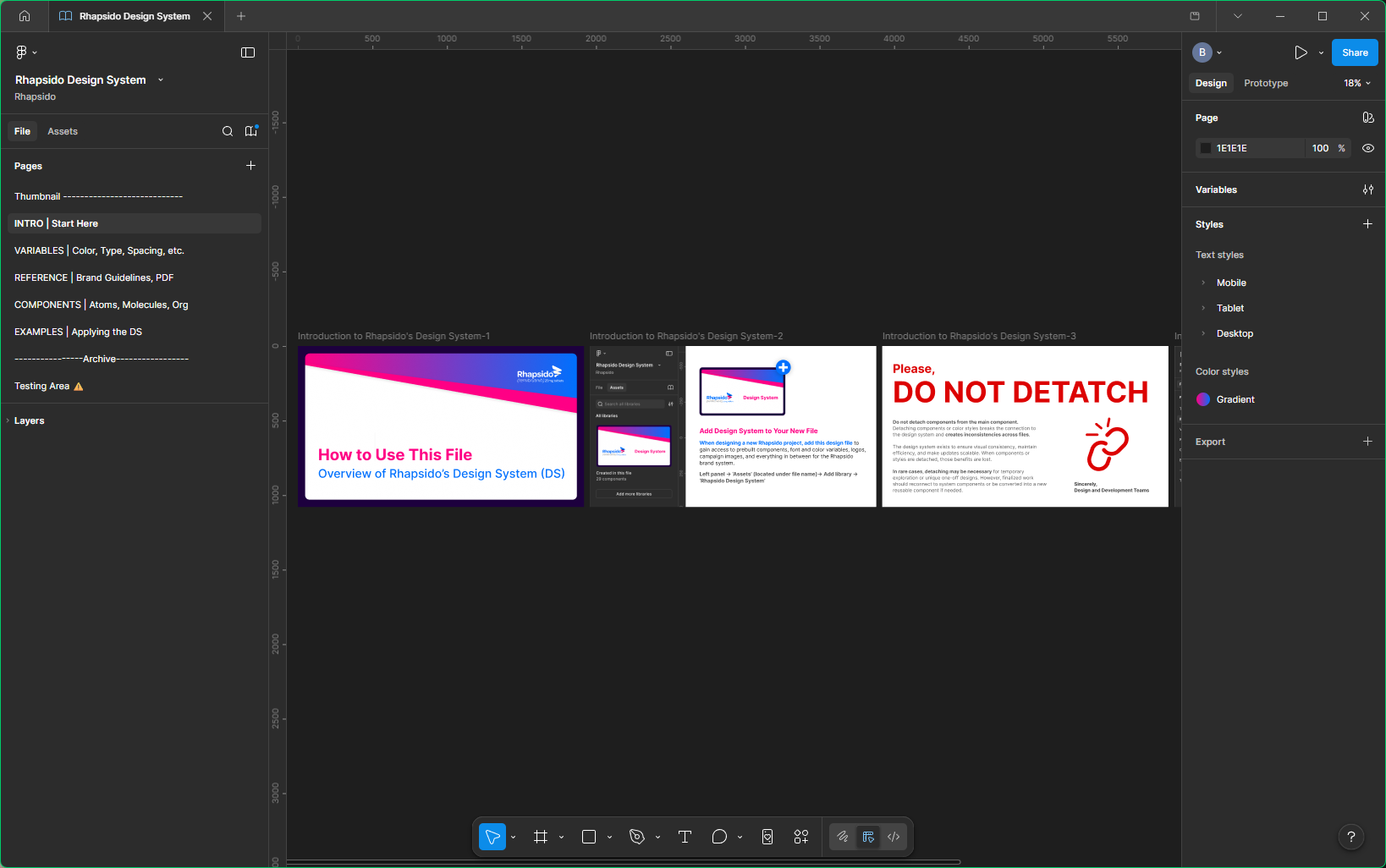 Rhapsido Design System Introduction